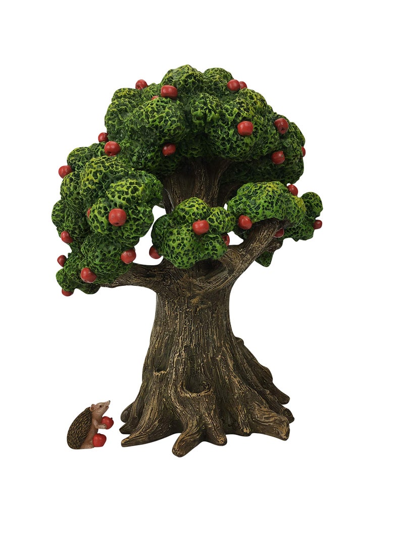 GlitZGlam Fairy Garden Miniature Tree Harry The Hedgehogâ€™s Apple Tree (9.25 Inch Tall) for The Garden Fairies and Lawn Gnomes Part of The Beautiful Azarian Collection. A Fairy Garden Accessory - Image 5